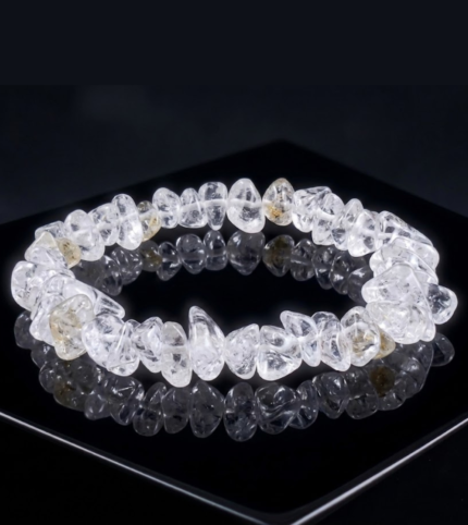 Raw Clear Quartz Bracelet