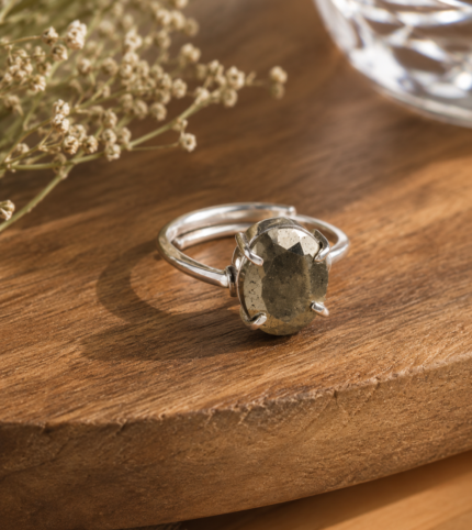 Pyrite Gemstone Ring