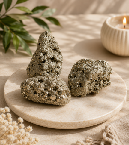 Golden Pyrite Cluster